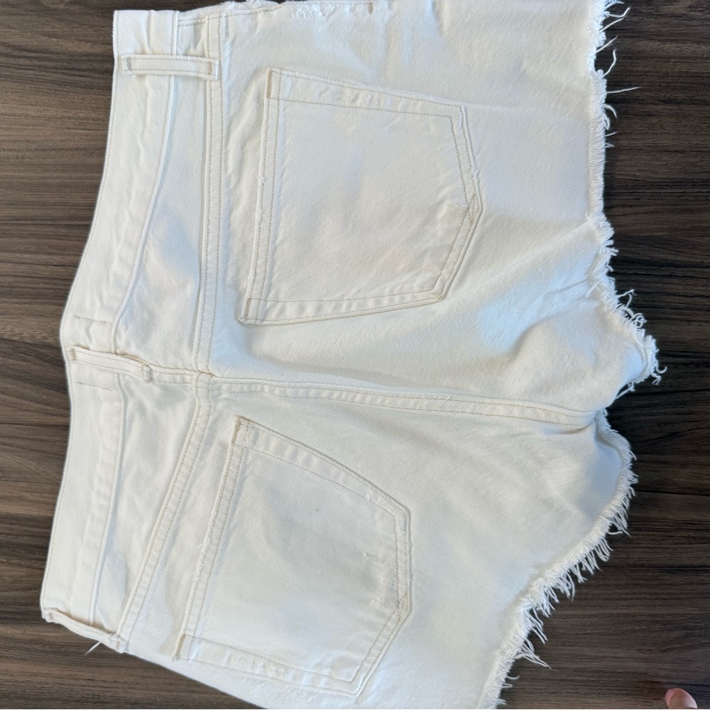 Women's White Denim Shorts